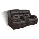 Side view of Greer 2-piece reclining living room set