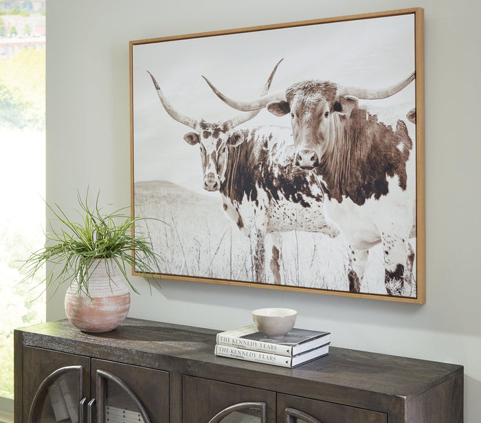 Griffner Sepia Wall Art - Ella Furniture