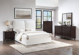 Full bed setup in bedroom setting