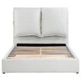 Frame upholstery and fabric texture detail