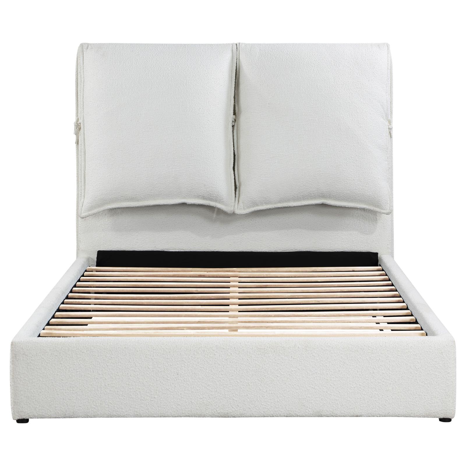 Frame upholstery and fabric texture detail