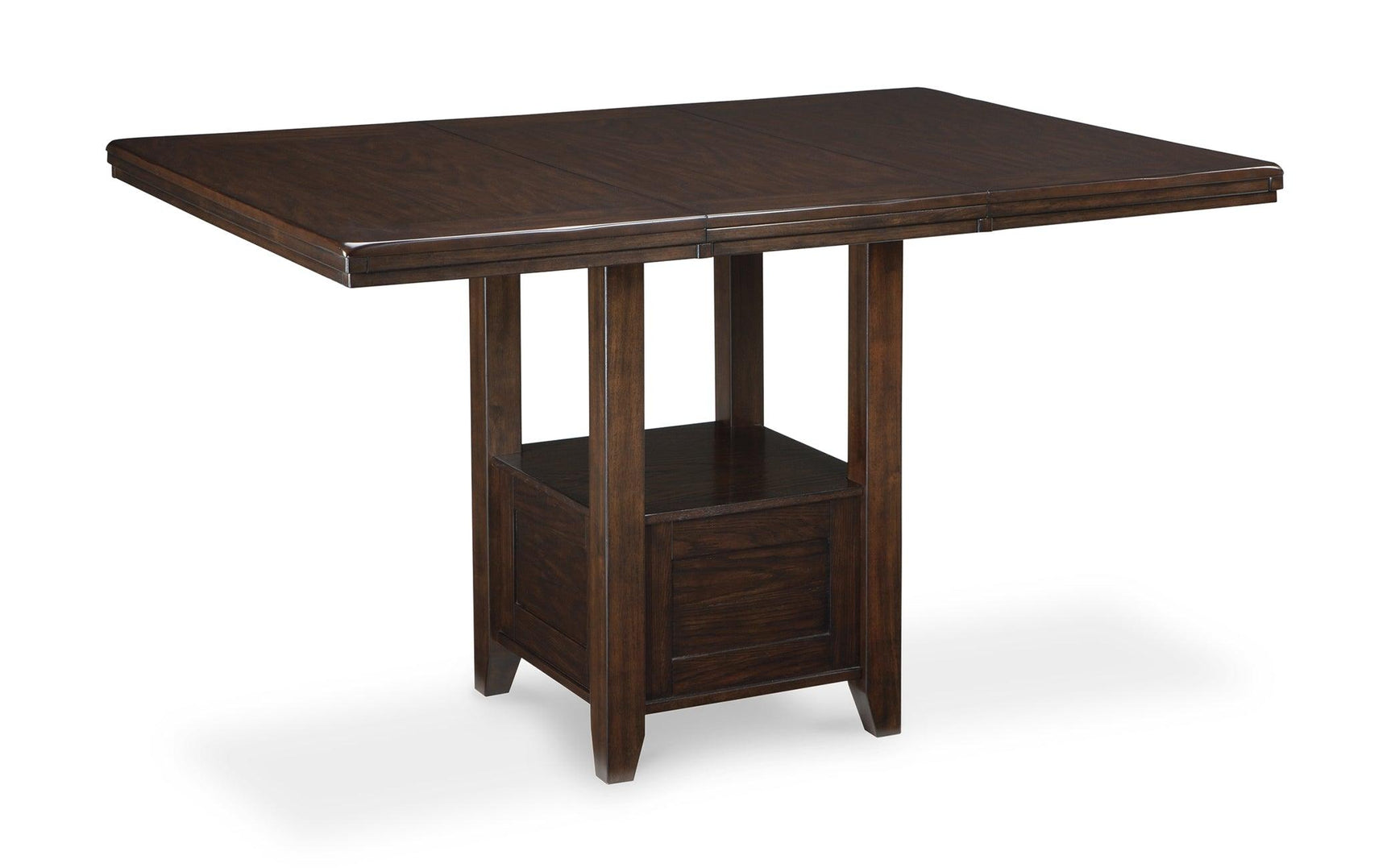 Barstools tucked under Haddigan dining table