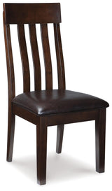 Close-up detail of Haddigan Dark Brown wood and upholstery