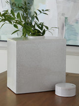 Haddworth Antique White Jar from Decor Furniture