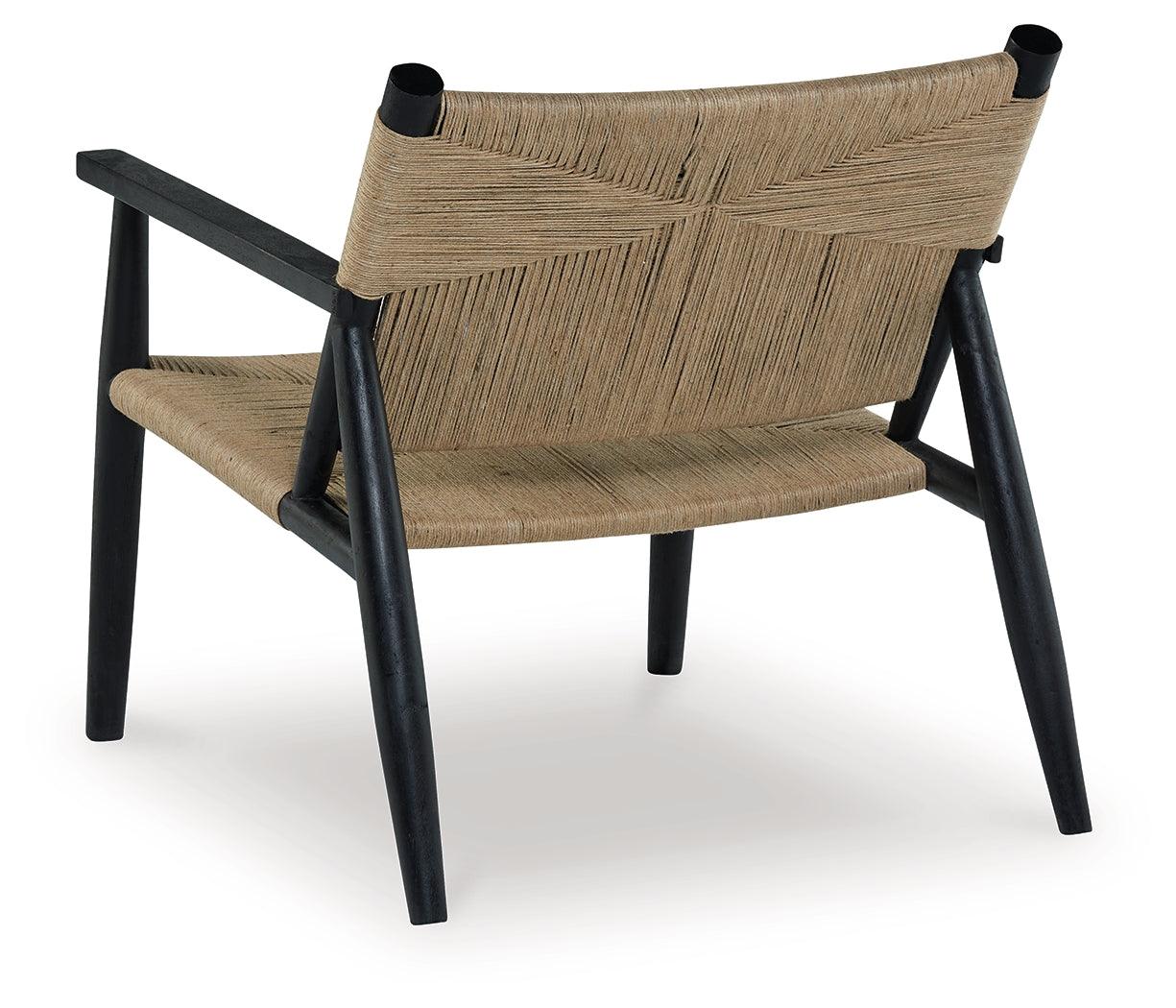 Halfmore accent chair in living room setting