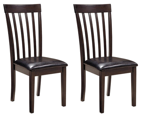 Hammis dark brown dining chair front view