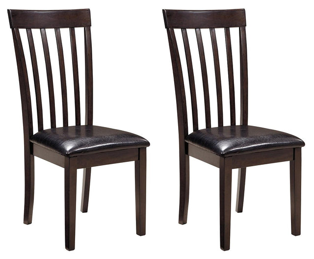 Hammis dark brown dining chair front view