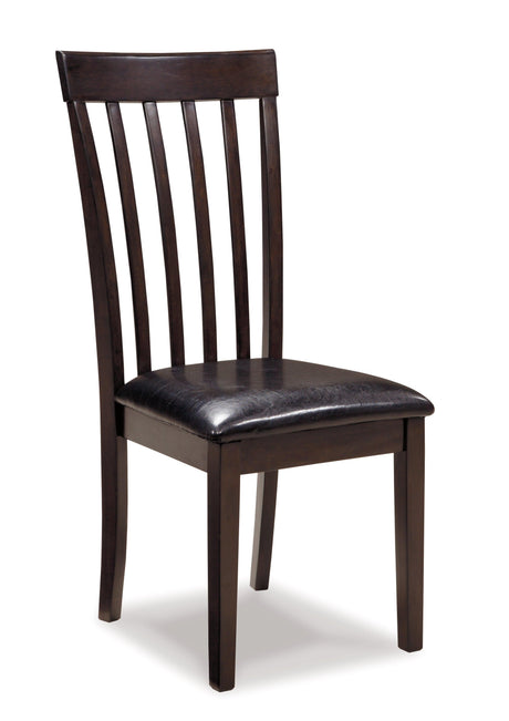 Hammis dark brown dining chair side profile