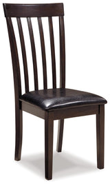 Hammis Dark Brown Round Dining Room Set front view