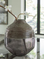 Harpwick Iridescent Gray Vase from Decor Furniture