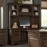 Side angle of Hartshill Credenza with Burnished Oak finish