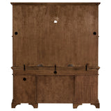 Open top cabinet with adjustable shelves
