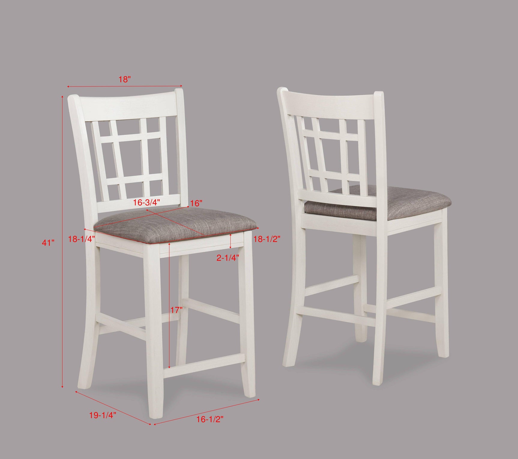 Hartwell chalk gray oval extendable counter height dining table detail view