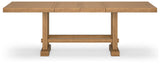 Close-up of distressed pine finish on Havonplane table