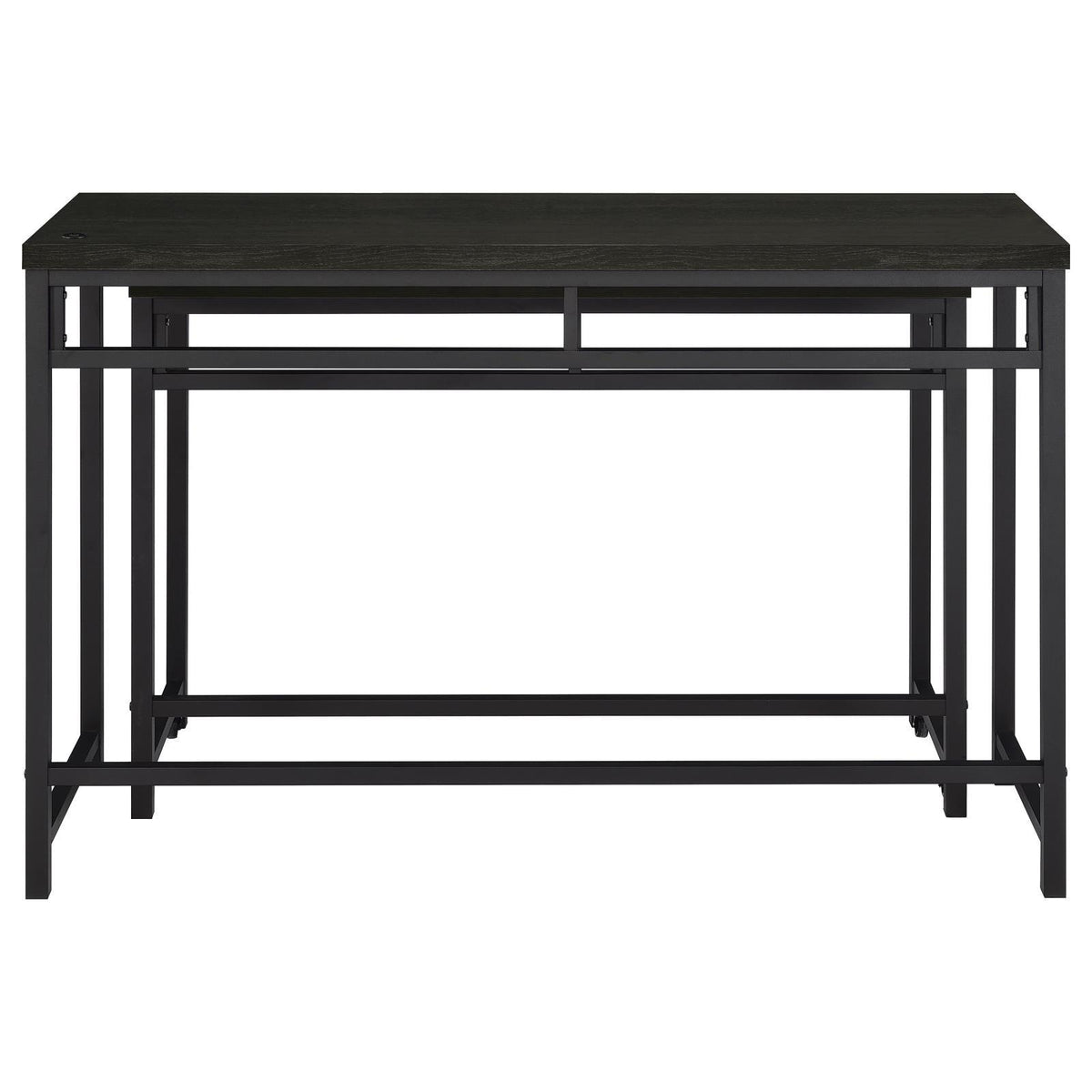 Wheels on nesting table