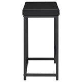Hawes 4-Piece Black Multipurpose Counter Height Table Set front view