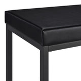 Hawes 4-Piece Black Multipurpose Counter Height Table Set front view