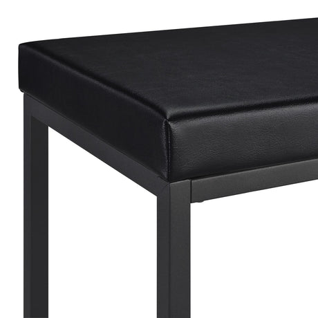 Hawes 4-Piece Black Multipurpose Counter Height Table Set front view