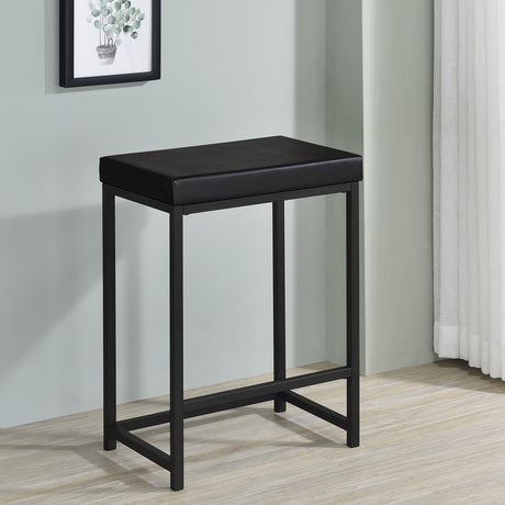 Stools showing footrests and seat height