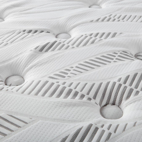 Hayes 11 inch Full Pillow Top Memory Foam Hybrid Mattress angled overview
