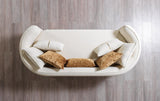 detail view of Helena Ivory Velvet Sofa & Loveseat furniture