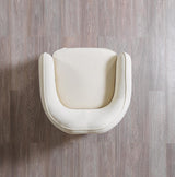 side view of Helena Ivory Velvet Sofa & Loveseat furniture