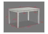 Room setting featuring Henderson driftwood solid wood dining set