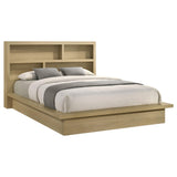 Hendricks Eastern King Bookcase Headboard Platform Bed Light Oak view 3