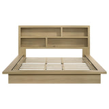 Hendricks Eastern King Bookcase Headboard Platform Bed Light Oak view 4
