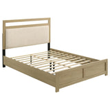 Hendricks Queen Panel Headboard Platform Bed Light Oak from Decor Furniture