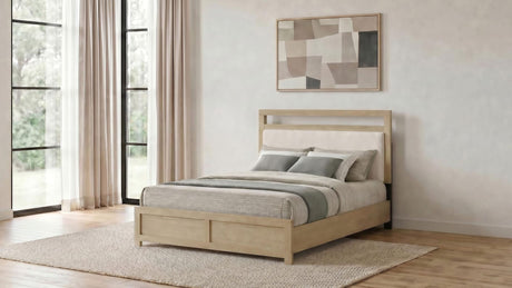 Hendricks Queen Panel Headboard Platform Bed Light Oak view 2