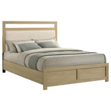 Hendricks Queen Panel Headboard Platform Bed Light Oak view 3
