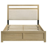 Hendricks Queen Panel Headboard Platform Bed Light Oak view 4