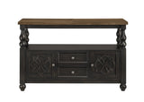 Modern Brown and Gray Dining Sideboard detail