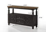 Solid Wood Sideboard in modern brown and gray