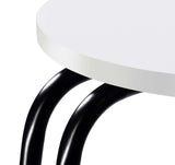 Side table showing space between shelves