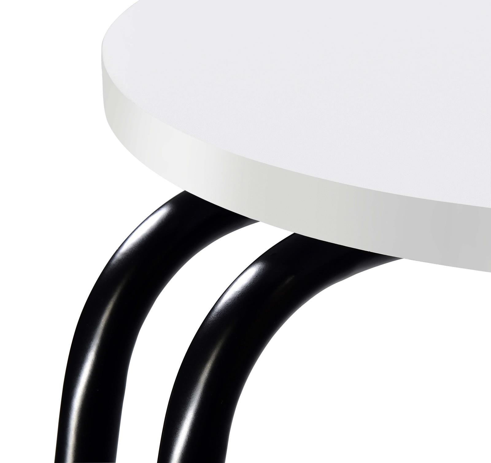 Side table showing space between shelves