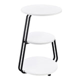 Hilly side table positioned in a modern living room setting