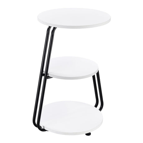 Hilly side table positioned in a modern living room setting