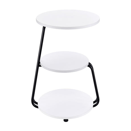Detail of white finish on table surface