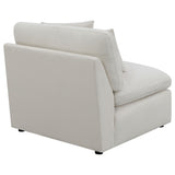 Seat detail of Hobson Chair with reversible cushions