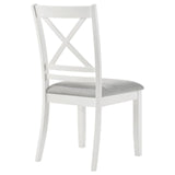 Hollis dining chair angled view showing side profile