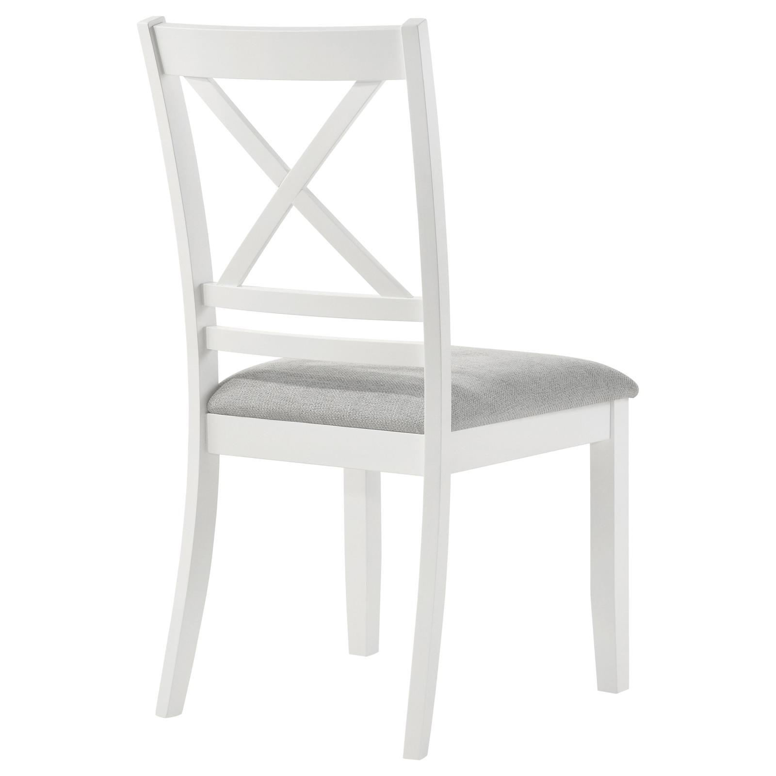 Hollis dining chair angled view showing side profile