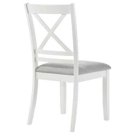 Hollis dining chair angled view showing side profile