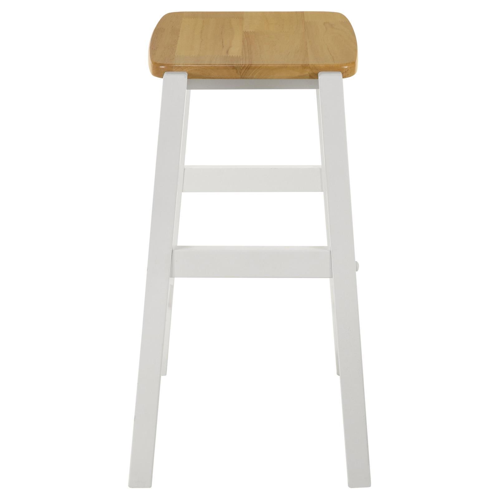 Set of two Hollis wood counter height bar stools