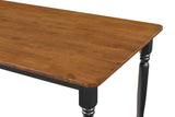 Dining table profile side view