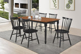Casual farmhouse style rectangular dining table