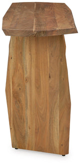 Holward Console Table legs detail with irregular shape