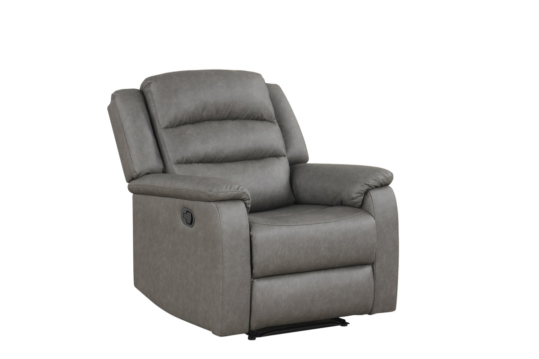 Hope reclining sofa in brown upholstery alternative