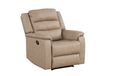 Hope Stone reclining sofa extended position